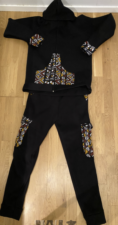 Två delad Jogging Sweatshirt tyg